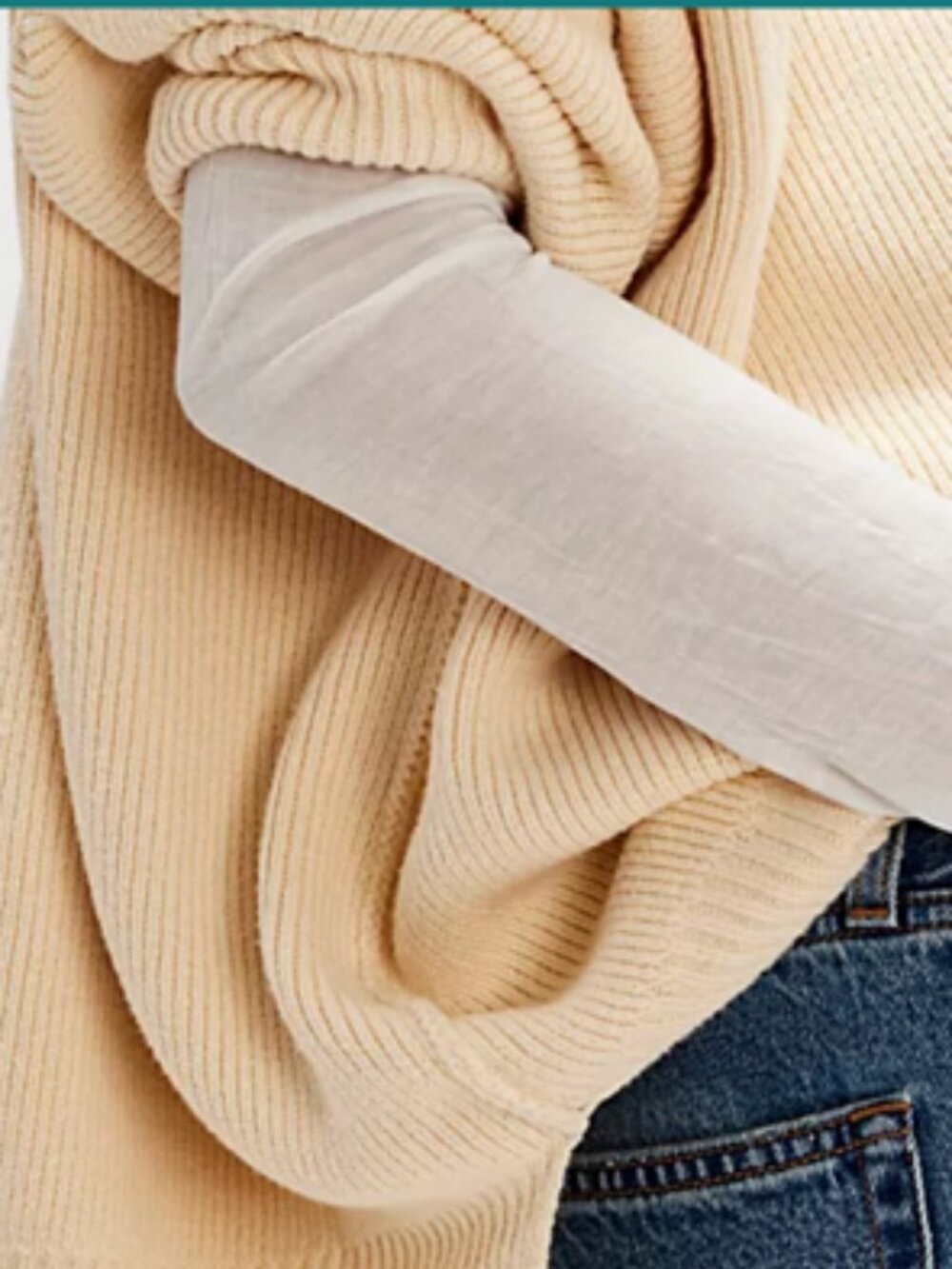 NWT Free People Creme Easy Street Tunic Sweater - Picture 6 of 14